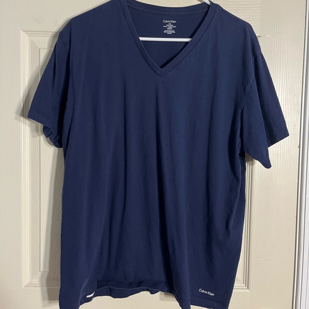 Navy Blue Calvin Klein V-Neck shirt